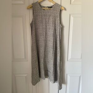 Eileen Fisher | Broken Chevron Print Swing Dress. Small. Sleeveless Relaxed NWT